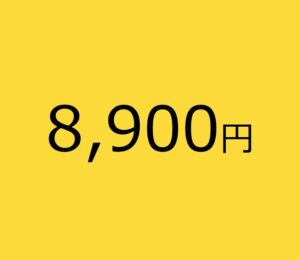 毎月の費用 8,900円