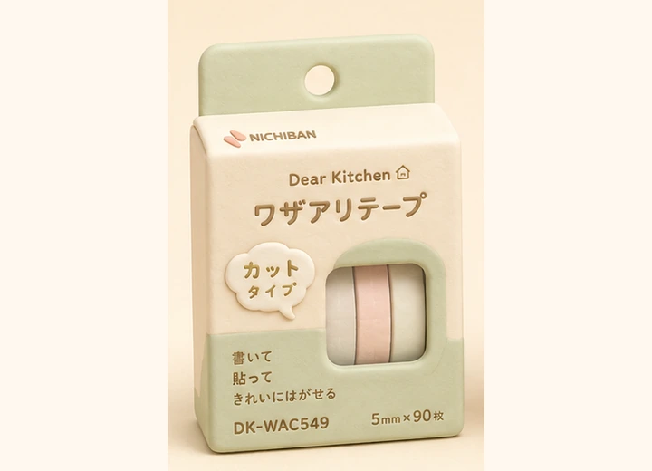 ニチバン ディアキッチン ワザアリテープ DK-WAC549のクレイ風イメージ