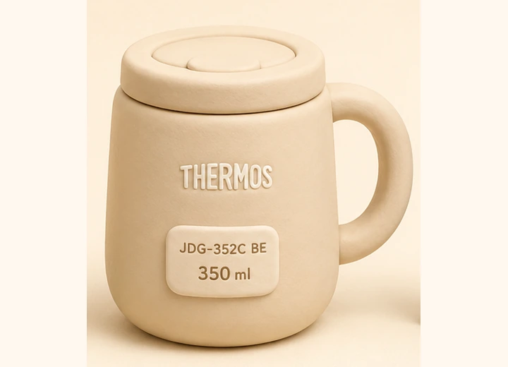 THERMOS 真空断熱マグカップ JDG-352C BEのクレイ風イメージ