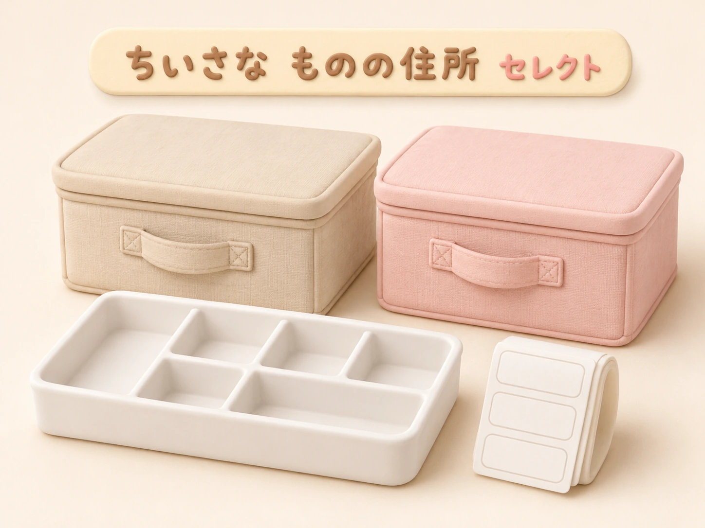 ものの住所セレクトのクレイ風イメージ