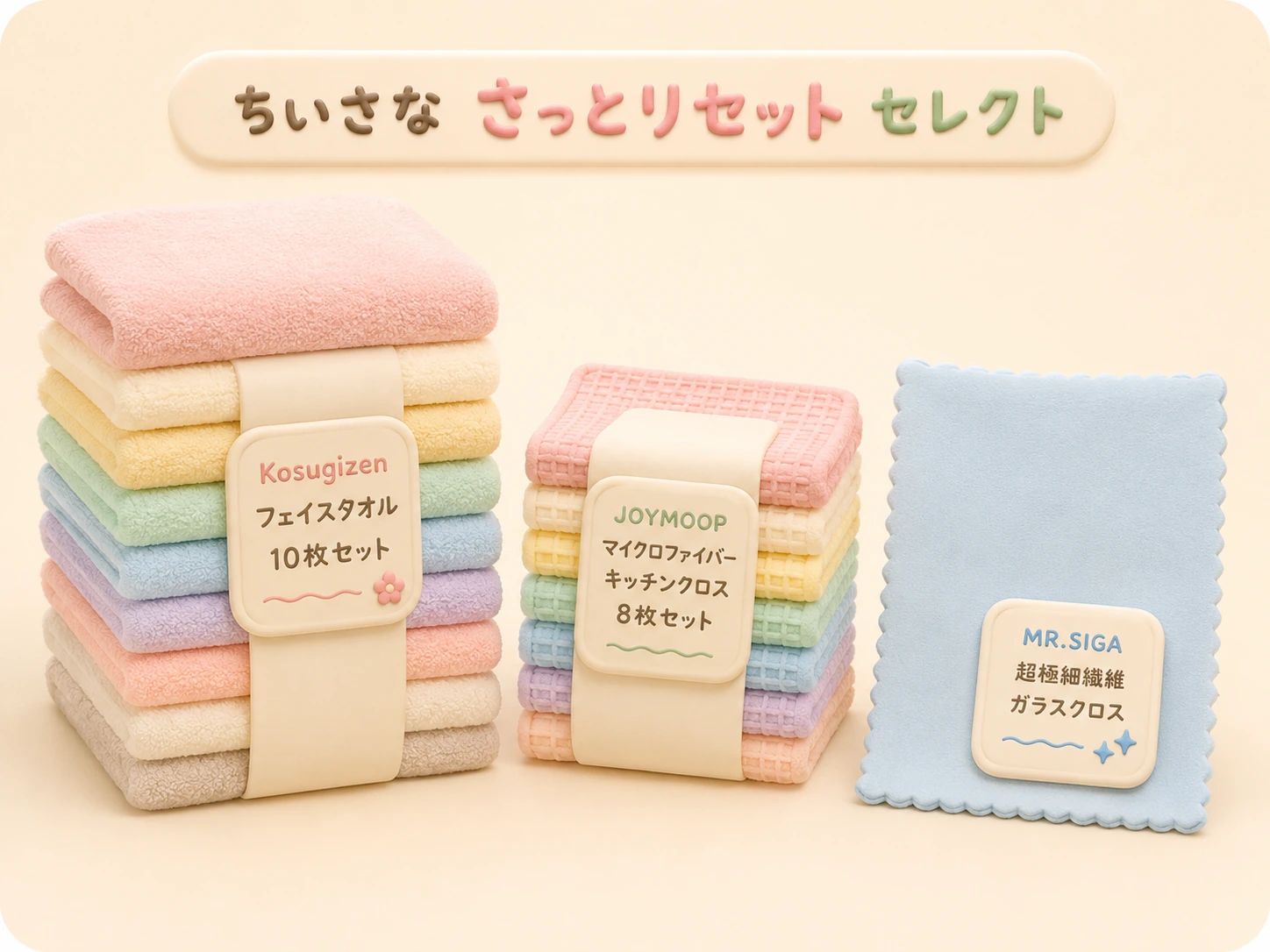 さっとリセットセレクトのクレイ風イメージ